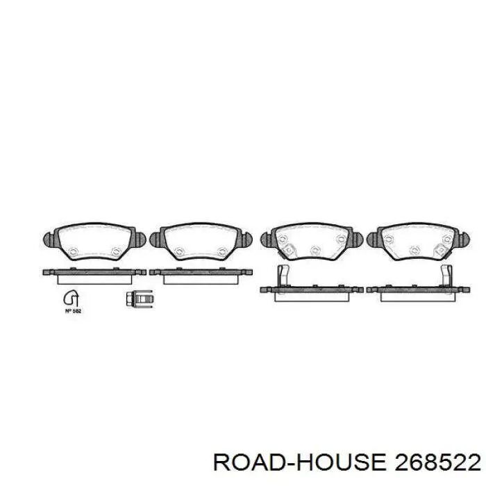 Pastillas traseras de freno Road House 268522 precio, desde 22,71 EUR
