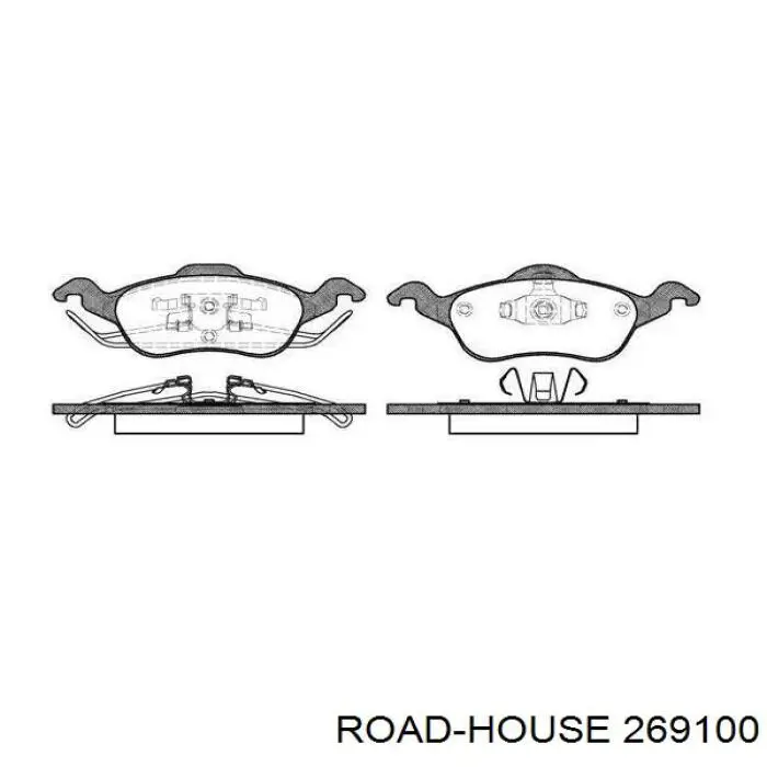 Pastillas freno delanteras Road House 269100 precio, desde 21,56 EUR