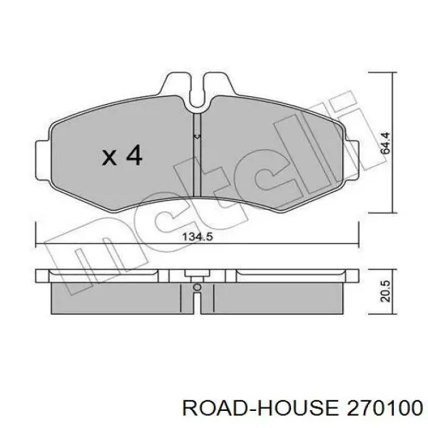 Comprar 270100 Road House Pastillas delanteras de freno