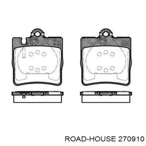 Pastillas traseras de freno Road House 270910 precio, desde 19,51 EUR