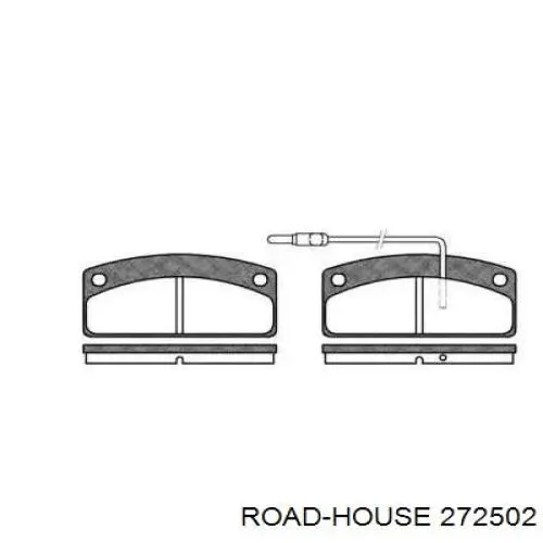Comprar 272502 Road House Pastillas delanteras de freno