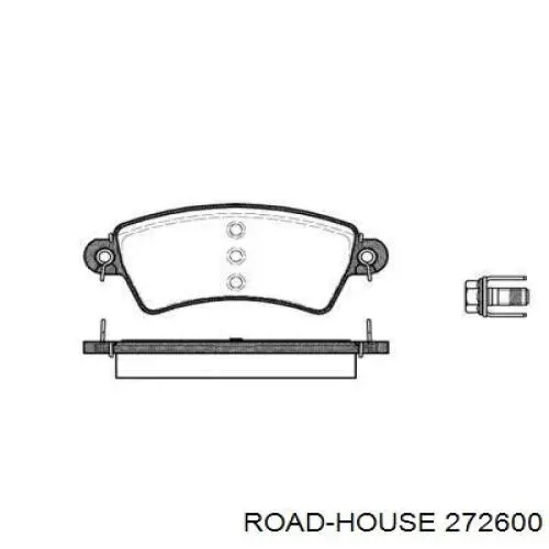 Comprar 272600 Road House Pastillas delanteras de freno