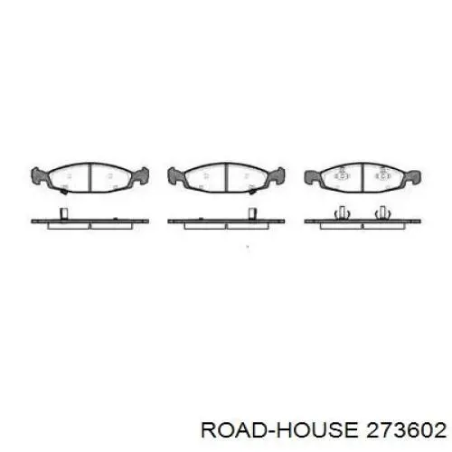273602 Road House Pastillas delanteras