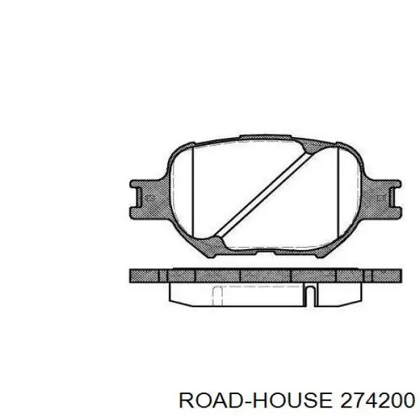 Pastillas freno delanteras Road House 274200 precio, desde 27,01 EUR