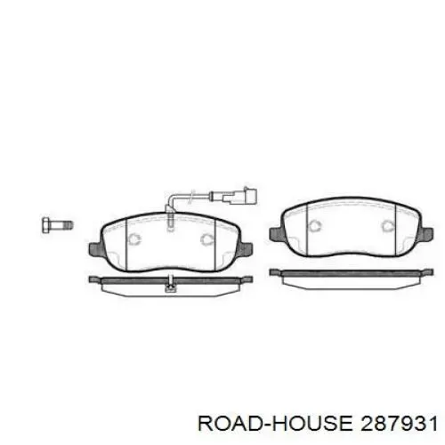 2879.31 Road House pastillas de freno delanteras