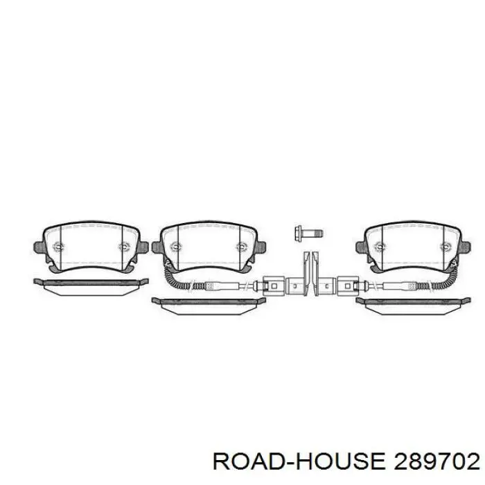 Pastillas traseras de freno Road House 289702 precio, desde 55,86 EUR