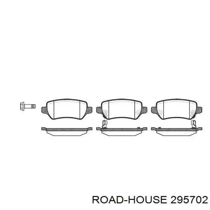 Comprar 295702 Road House Pastillas de freno traseras