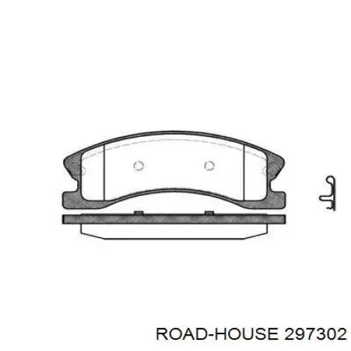 297302 Road House Pastillas delanteras