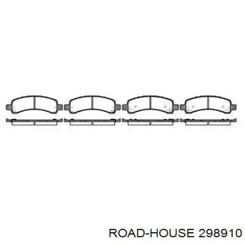 2989.10 Road House pastillas de freno traseras