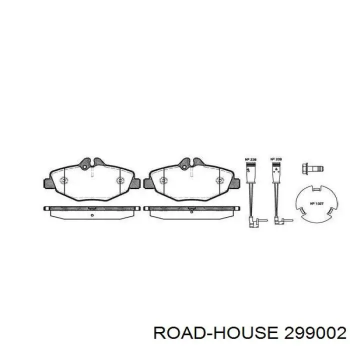 Pastillas freno delanteras Road House 299002 precio, desde 35,66 EUR