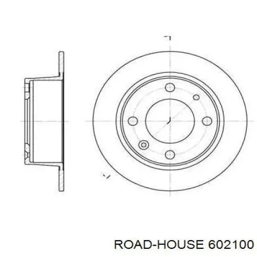 602100 Road House disco de freno trasero