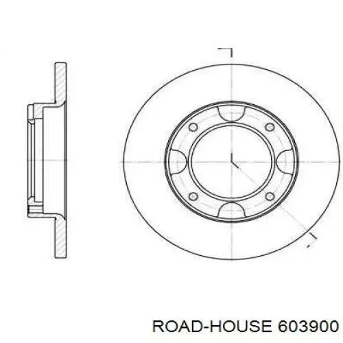 ADH24302 Blue Print freno de disco delantero