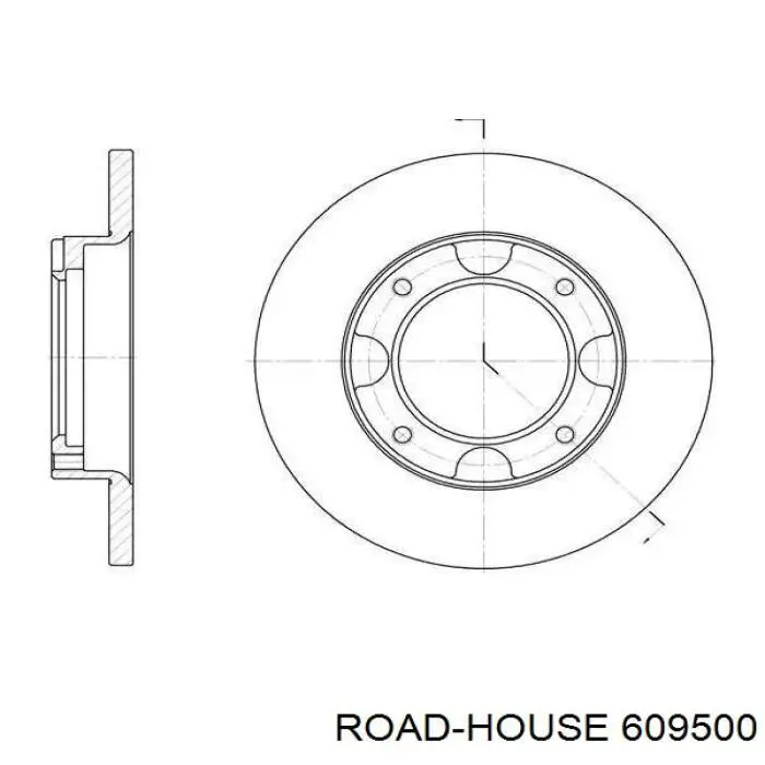 609500 Road House disco de freno delantero