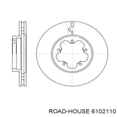 61021.10 Road House disco de freno delantero