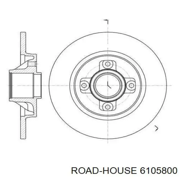 Disco de freno trasero Road House 6105800 precio, desde 91,41 EUR
