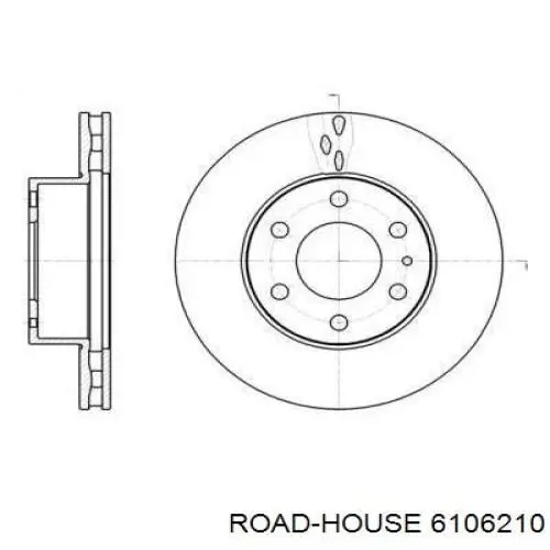 61062.10 Road House freno de disco delantero