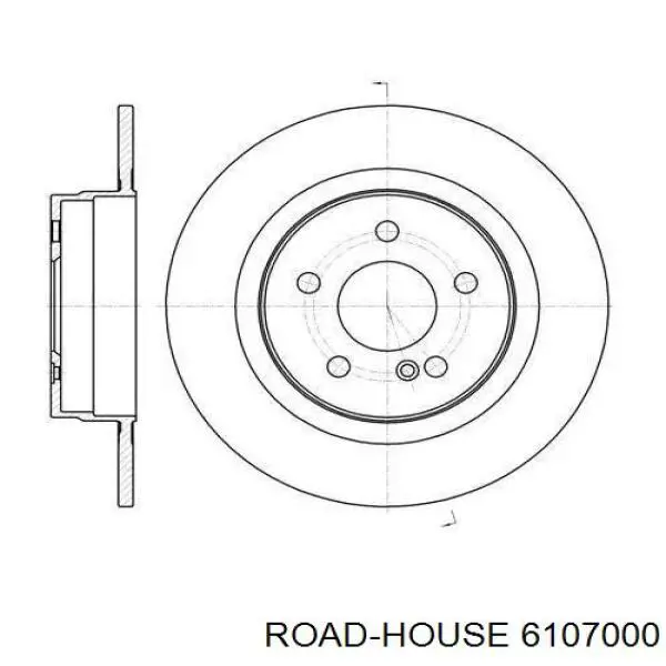 61070.00 Road House disco de freno trasero