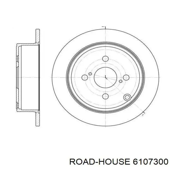 61073.00 Road House disco de freno trasero