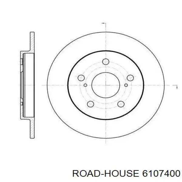 Disco de freno trasero Road House 6107400 precio, desde 32,73 EUR