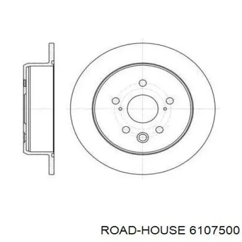 61075.00 Road House disco de freno trasero