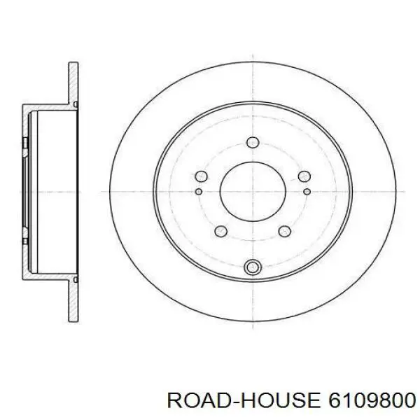 61098.00 Road House disco de freno trasero