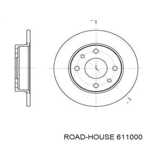 Disco de freno trasero Road House 611000 precio, desde 18,77 EUR