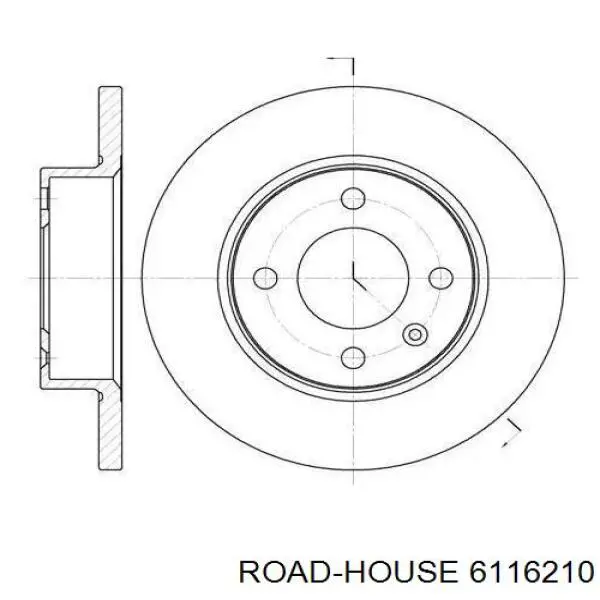 6116210 Road House freno de disco delantero