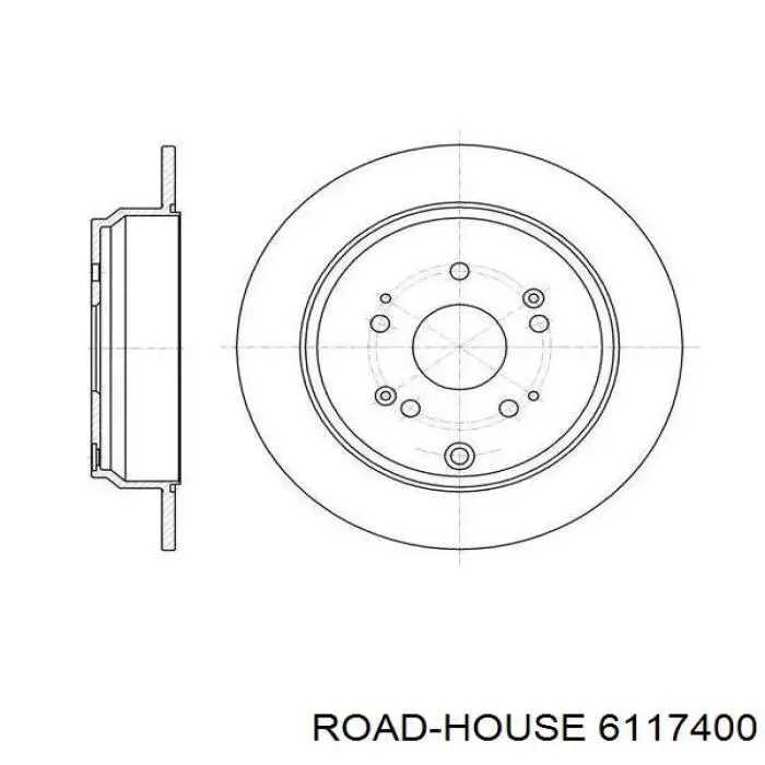 Disco de freno trasero Road House 6117400 precio, desde 30,92 EUR