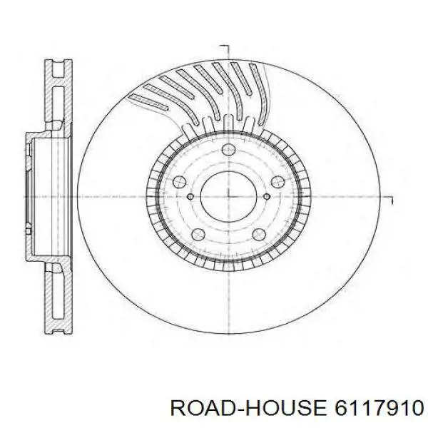 61179.10 Road House freno de disco delantero