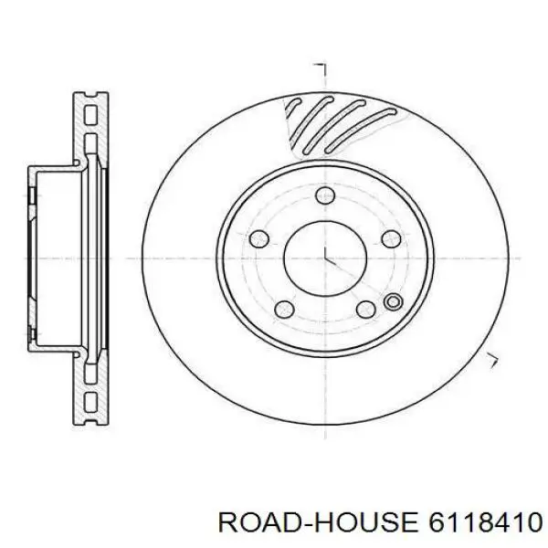 61184.10 Road House freno de disco delantero