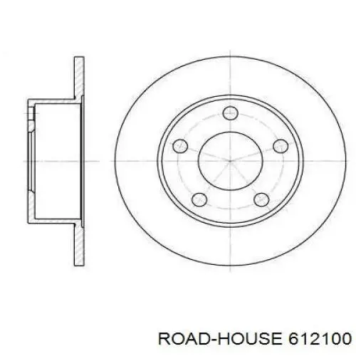 6121.00 Road House disco de freno trasero