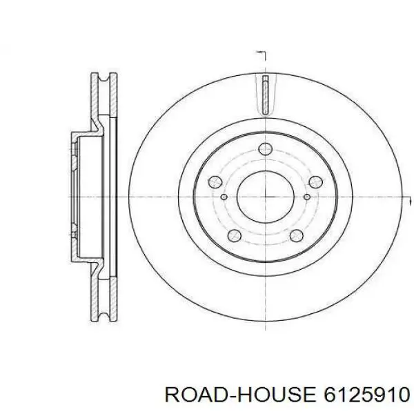 61259.10 Road House freno de disco delantero