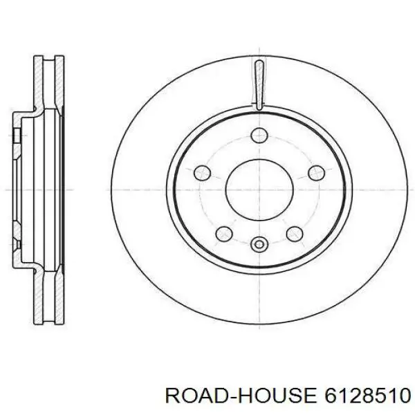 6128510 Road House disco de freno delantero