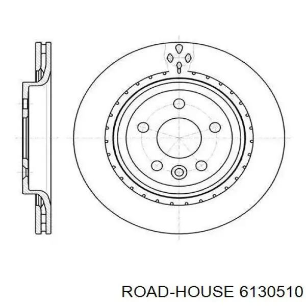 61305.10 Road House disco de freno trasero