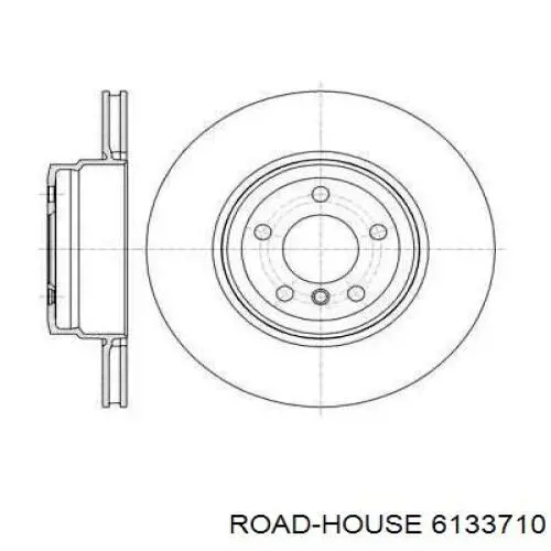 6133710 Road House disco de freno trasero