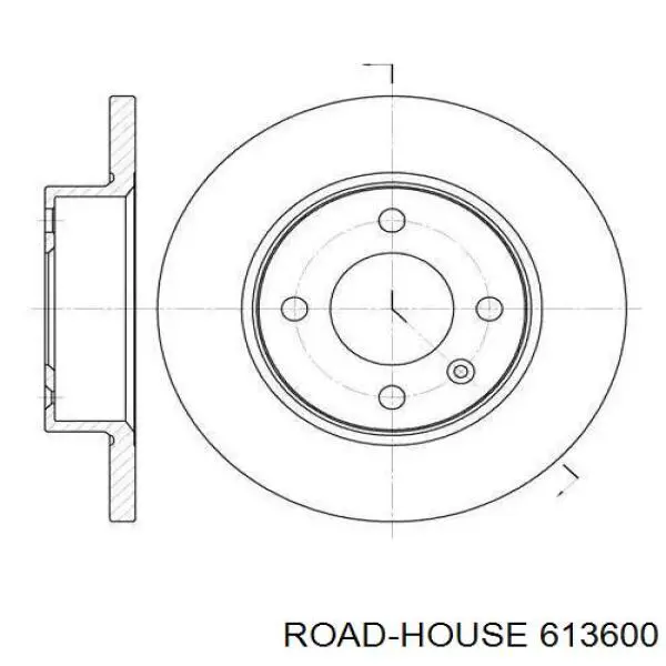 613600 Road House disco de freno trasero