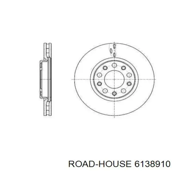 6138910 Road House disco de freno delantero