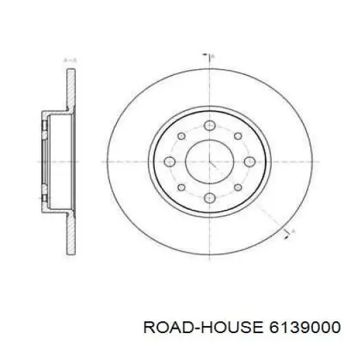 61390.00 Road House disco de freno trasero