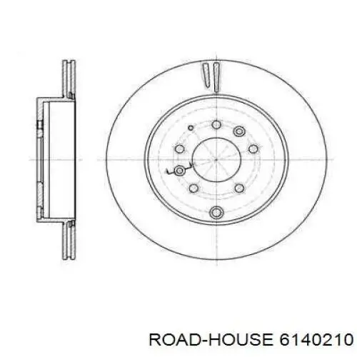 61402.10 Road House disco de freno trasero