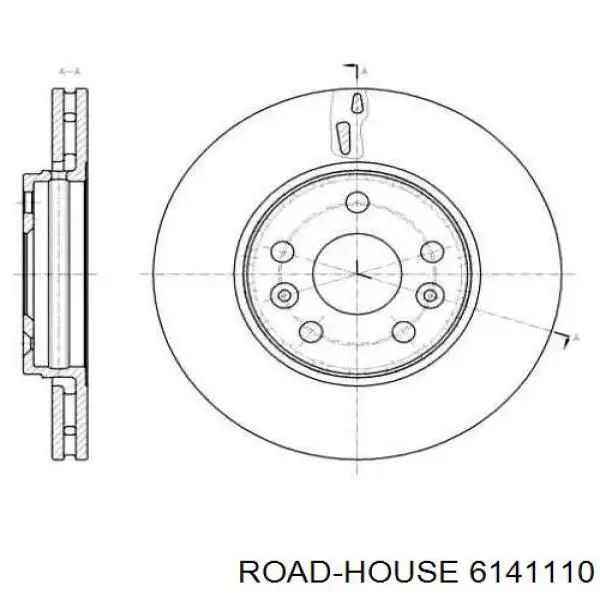 61411.10 Road House freno de disco delantero