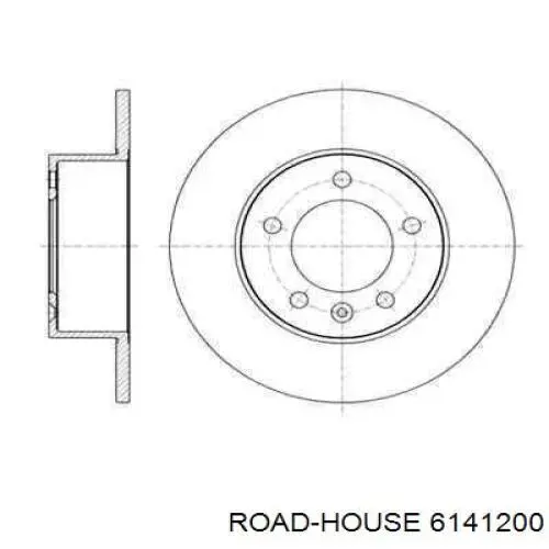 Disco de freno trasero Road House 6141200 precio, desde 44,75 EUR