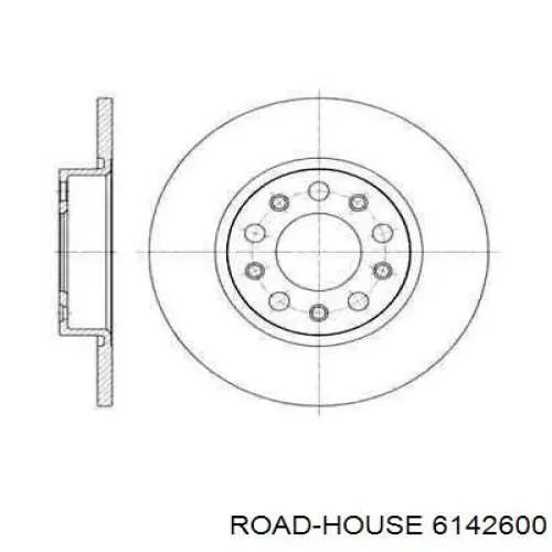 61426.00 Road House disco de freno trasero