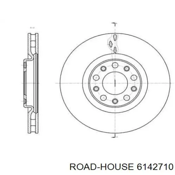 61427.10 Road House disco de freno delantero