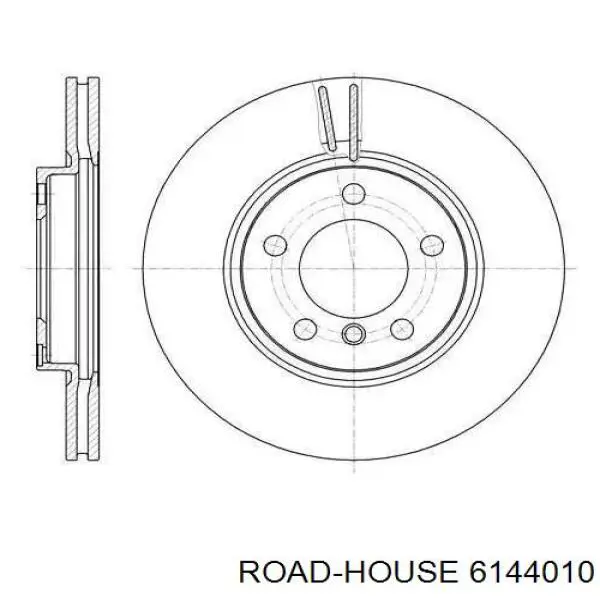 6144010 Road House disco de freno delantero