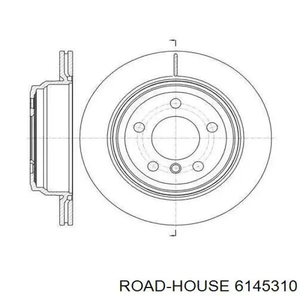 6145310 Road House Freno de disco trasero