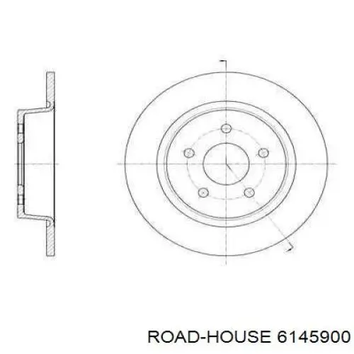 Disco de freno trasero Road House 6145900 precio, desde 34,42 EUR