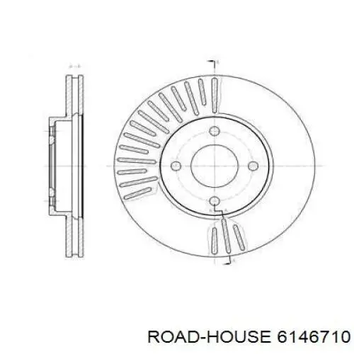 61467.10 Road House freno de disco delantero