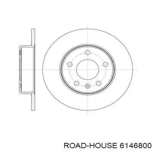 61468.00 Road House disco de freno trasero