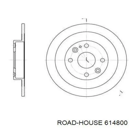 Disco de freno trasero Road House 614800 precio, desde 30,30 EUR