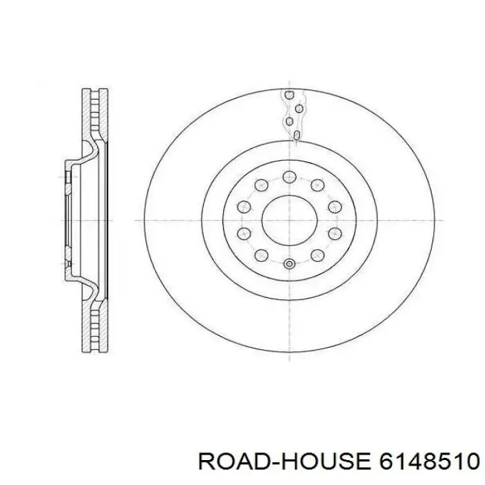 6148510 Road House disco de freno delantero